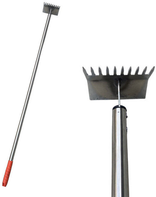 메이툴 국산 다용도레이크양면괭이 세화 잔뿌리제거 풀뽑기 잡초 갈퀴 괭이 서서 농사, 1개
