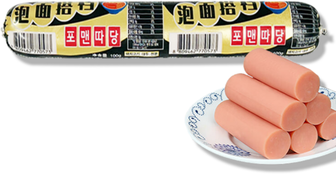 홍홍 중국식품 포맨따당 중국 소세지 소시지 검정, 1개, 100g