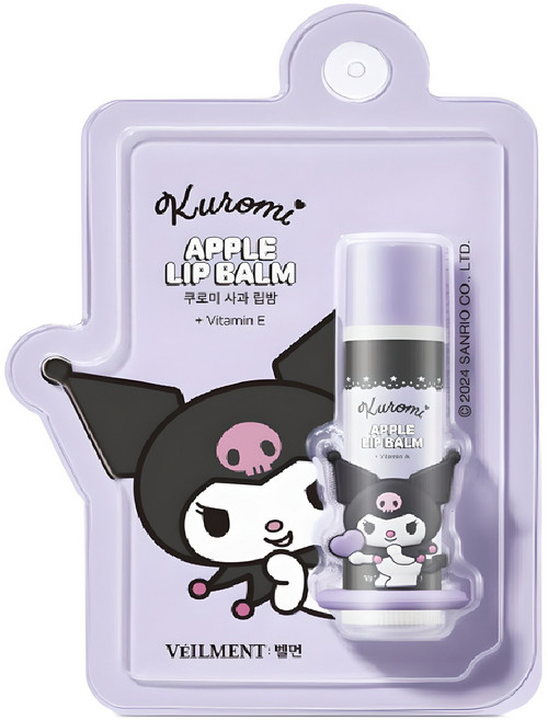 벨먼 산리오 쿠로미 그린 립밤, 사과향, 4.5g, 1개