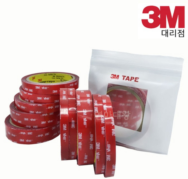 3M 4910 VHB 블랙박스 투명 폼양면테이프 25mm x 1.5M [W831638], 단품, 1개