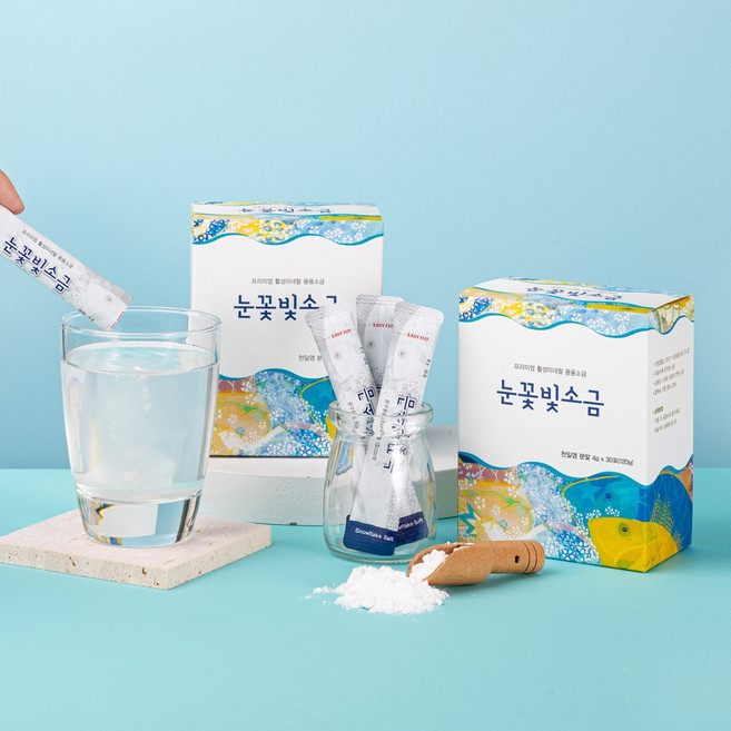 눈꽃빛소금 1200도 미네랄 용융소금 알칼리 휴대용 스틱, 120g, 1개