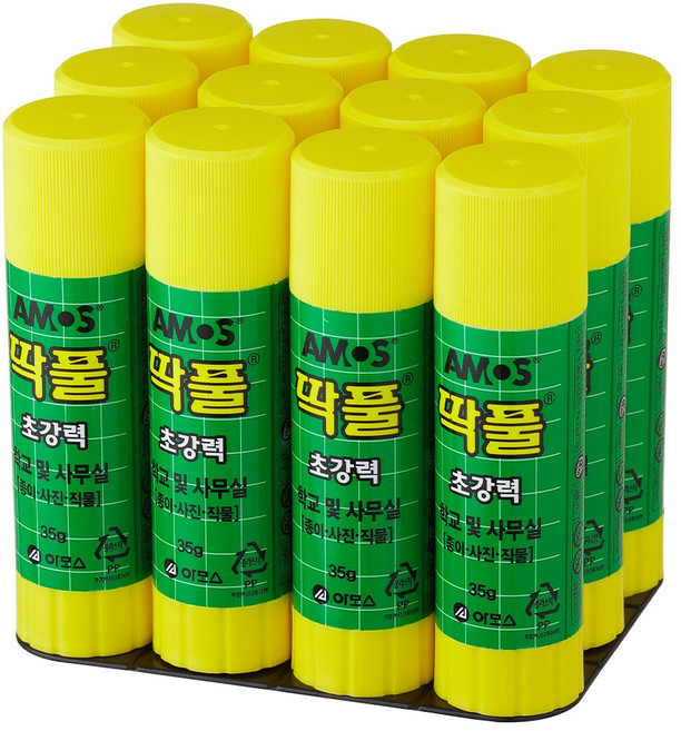 아모스 딱풀, 35g, 12개