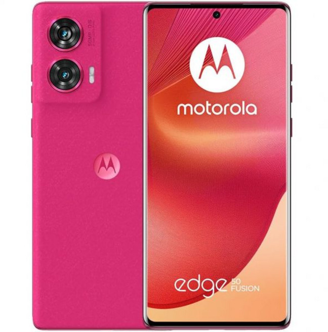 모토로라 모토 엣지 50 퓨전 5G XT2429-1 듀얼 심 | GSM 언락 6.7인치 P-OLED 120Hz 디스플레이 8GB 램 256GB 저장공간 - 국제 버전 핑크 재생, 모토로라 모토 엣지 50 퓨전 5G XT2429-1 듀