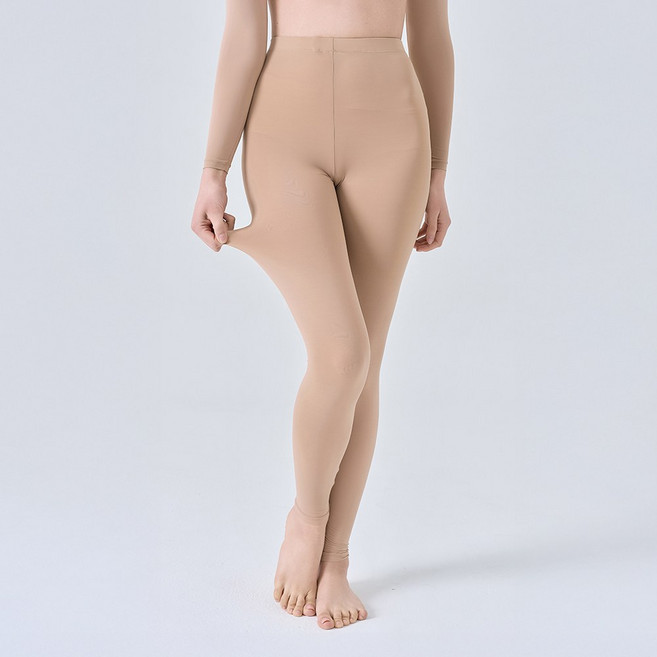 베일리화이트 골프스타킹 냉감 레깅스 살색 무광 이너웨어, 1개, 스킨