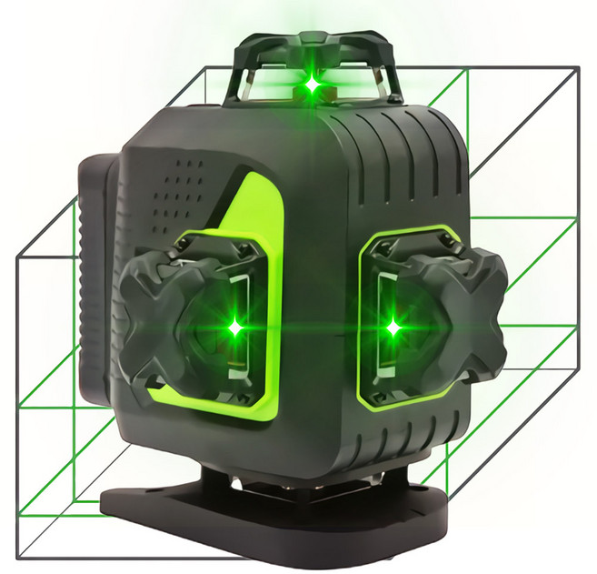 신콘 4D530S 4D 그린 레이저 레벨기 레이저측정기 수평 줄자, 1개