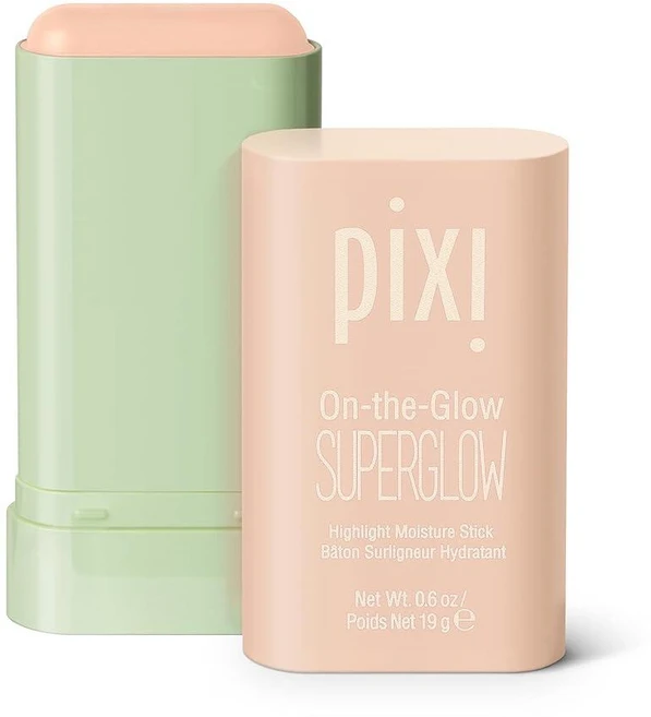 Pixi 온더글로우 슈퍼글로우 | 쉐이드 NaturaLustre | 인삼 알로에 베라 및 과일 추출물이 함유된 하이드레이팅 하이라이터 스틱 | 뺨 및 눈썹 뼈용 | 19g(0, 내추럴 러스터 - 쿠팡