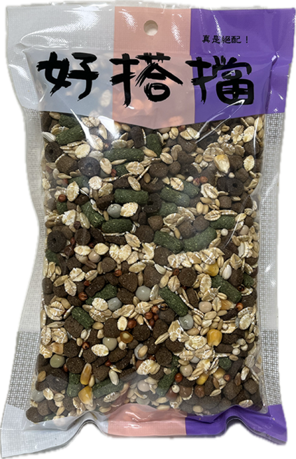 bld貝樂地 倉鼠飼料 無葵瓜子 台灣製 黃金鼠 銀狐鼠 天竺鼠 小動物, 1個, 500g#1包, 500g