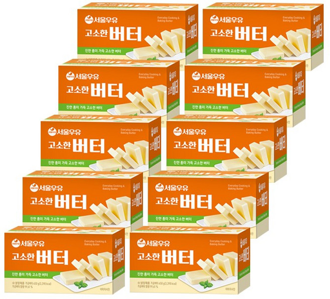 서울우유 고소한 버터_450g, 450g, 10개