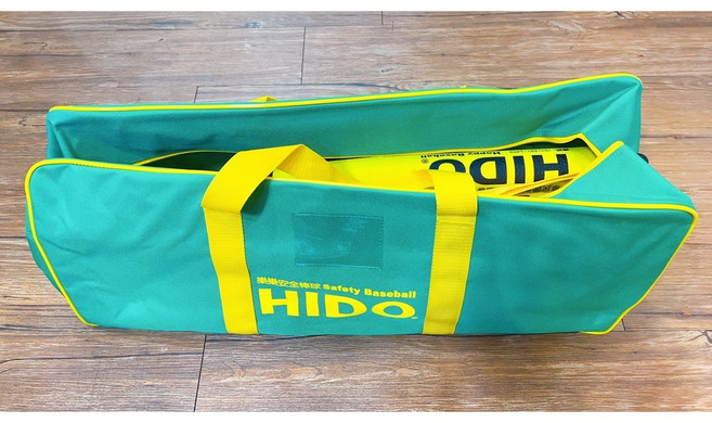 HIDO樂樂棒球 重型打擊座x1 球棒x2 球x10 綠色裝備袋x1 棒球練習組 兒童安全棒球組, 1個