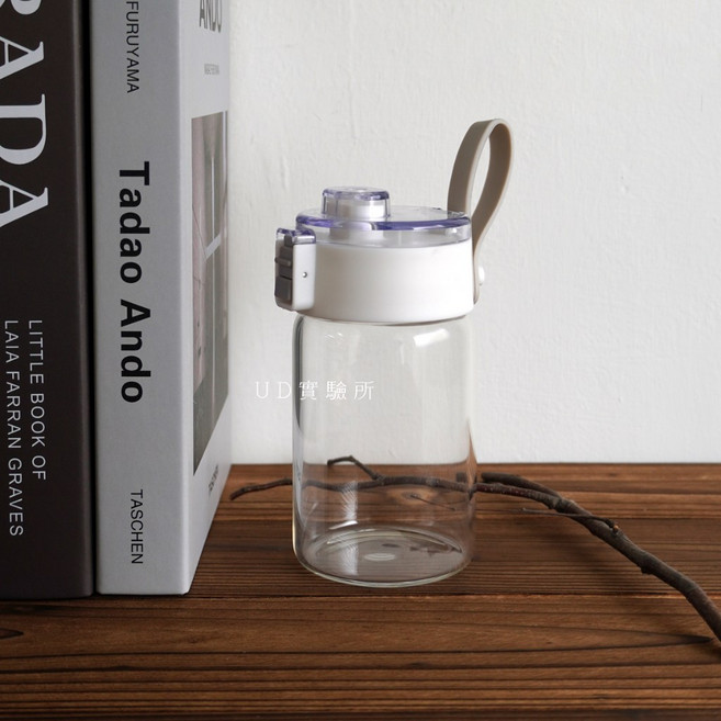 UDlab 玻璃水壺 咖啡隨行杯 附茶濾, 1個, 300ml