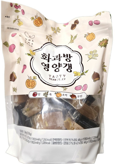 화과방 영양갱 대용량간식 총1760g, 44개, 40g