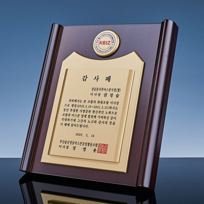 크리스탈 감사패 상패제작 부모님감사패 기업상패 행사용품 전역패 기념패 공로패 교회상패 퇴직패, 18번 (DL008)
