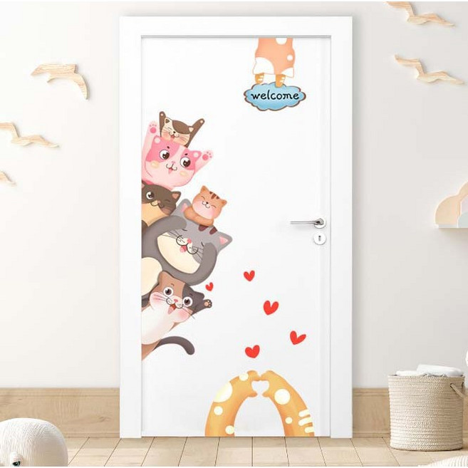 더영흥 포인트 벽지 스티커 MJS JOYFUL, 동물 친구들