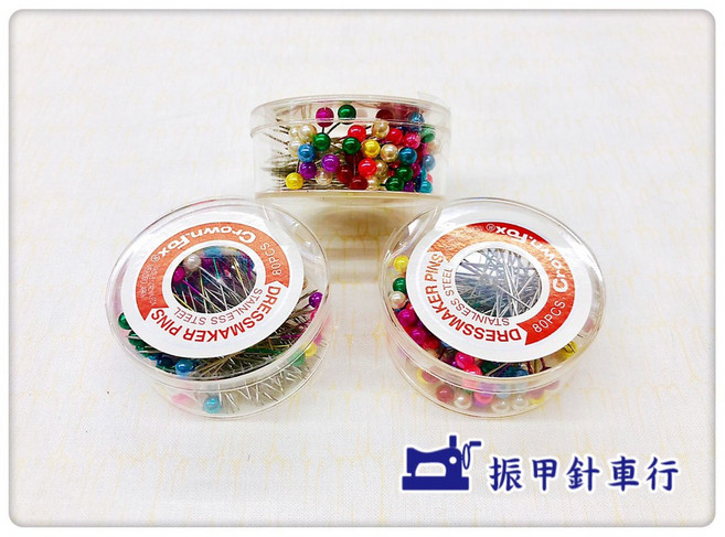 CROWNFOX日本製 彩色珠針、大頭針、定位針, 1個