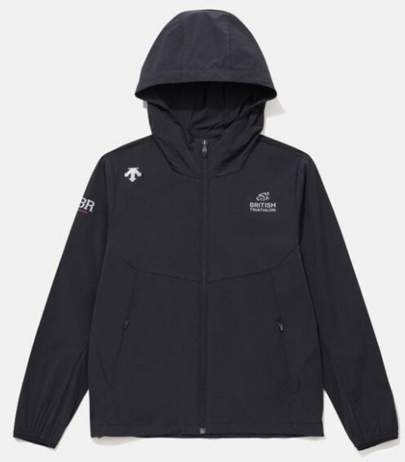 [데상트] 바람막이 UQC SQ22JIWB42-BLK 영애슬릿 GBR 스트레치 경량 자켓 / BLACK