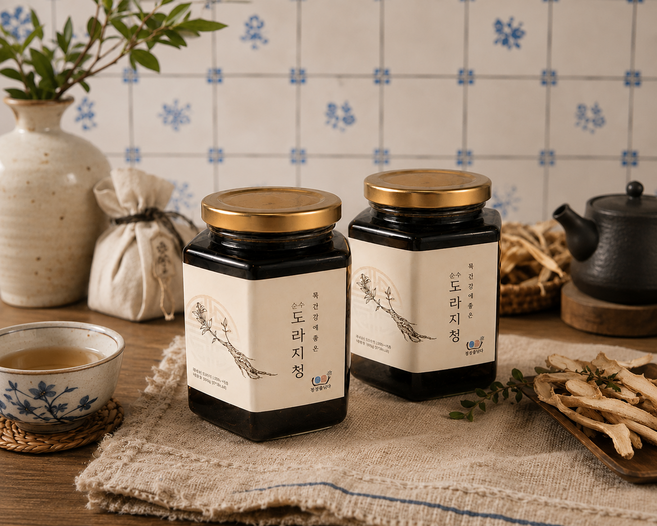 정성을담다 기침감기에좋은 배도라지청, 500g, 2개
