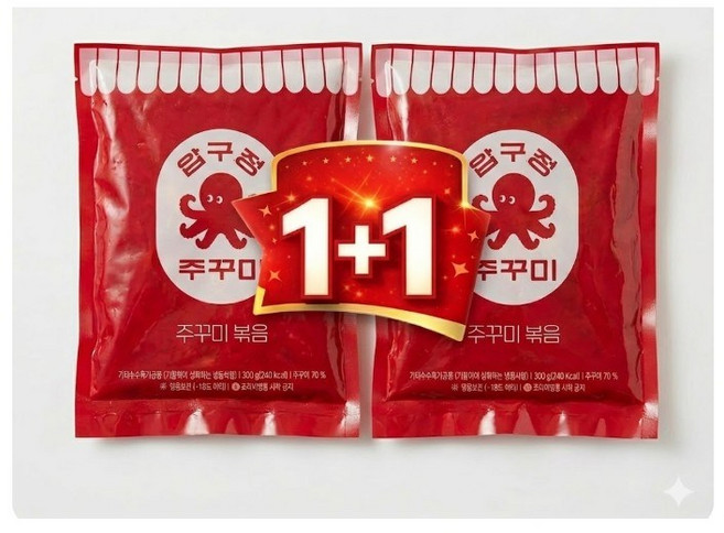 압구정주꾸미 주꾸미볶음 1+1세트메뉴, 1세트, 1kg