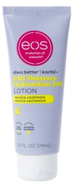 이오에스 Shea Better 24시간 모이스처 하이드레이션 로션 바닐라 캐시미어 74ml(2.5fl oz) EOS-71127, 1개, 74ml
