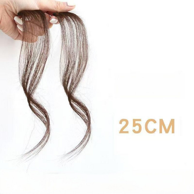 해피유통 인모 컬 가발피스 자연스러운 웨이브 순간 변형, 1개, 라이트 브라운 한 쌍