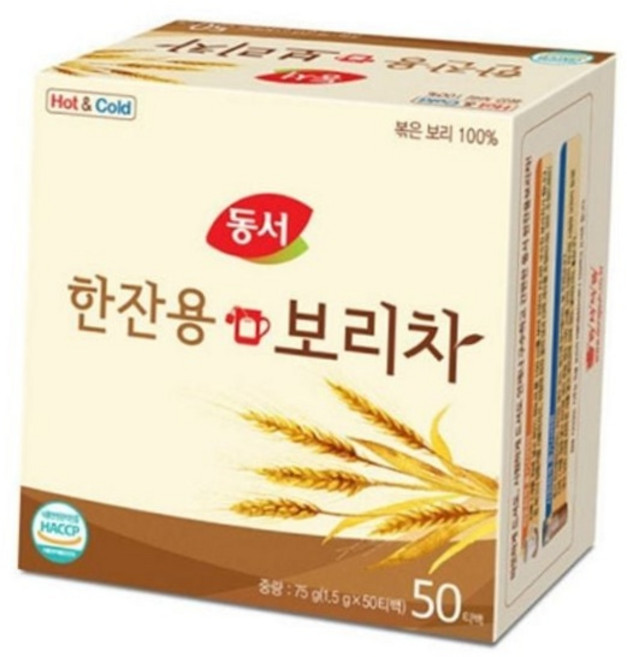 동서 한잔용 보리차 티백 50개입 대용량