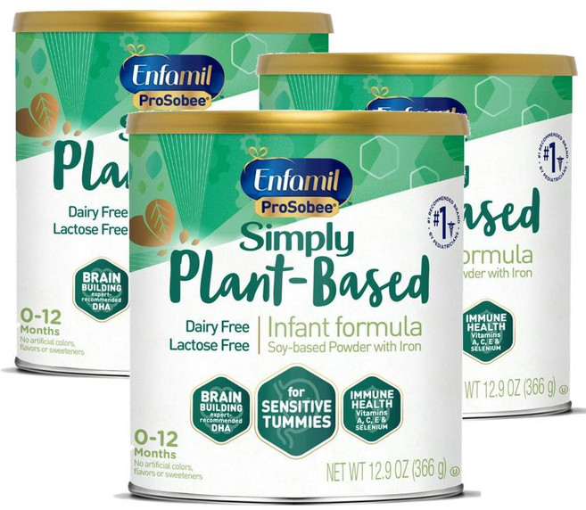 엔파밀 프로소비 소이 식물성 인펀트 분유 Enfamil ProSobee Soy Infant powder, 366g, 3개