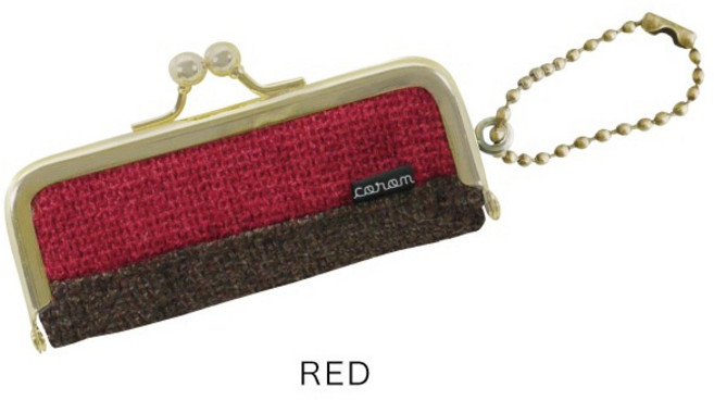 coron 口金包 印章收納包 隨身收納袋, 1個, 紅色（現貨/K667RD), 紅色（現貨/K667RD)