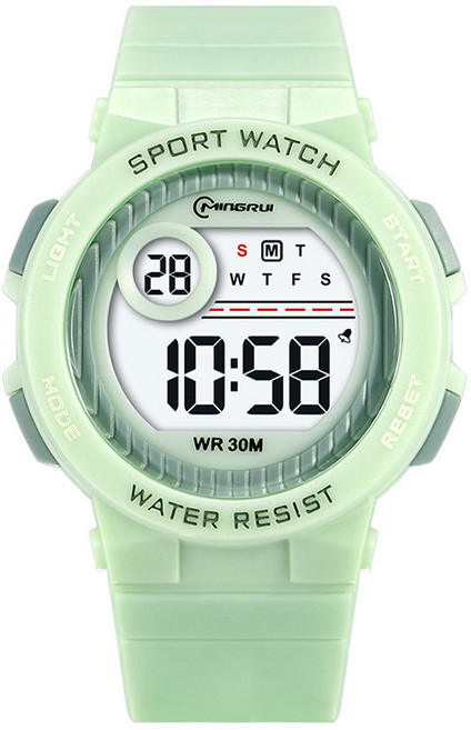 [SUNOEL] 3기압 방수 학생 전자 손목시계 MR-8212L 여분 건전지 사은품 한글 설명서 정품 아크릴 케이스