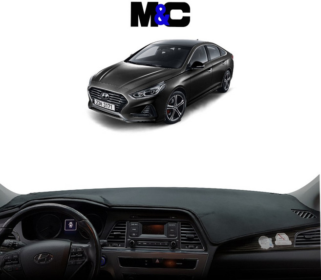 현대 2014~2023 LF쏘나타 쏘나타택시 대쉬보드커버 / 현대 LF쏘나타, 센터스피커(없음), 부직포+검정테두리