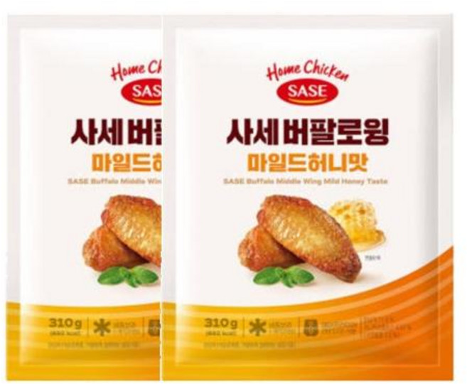 사세 버팔로윙 마일드허니맛, 2개, 310g