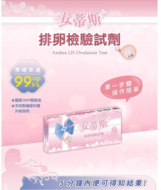 安蒂斯 排卵卡檢驗試劑 單一步驟 操作簡單 5分鐘快速檢測, 1個, 1入/盒