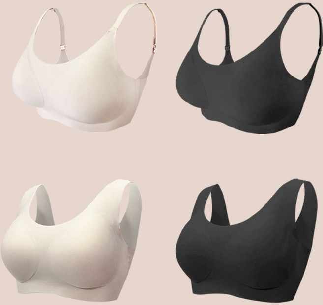 패드일체형 브라 심리스 스포츠브라 노와이어 브라탑 1매입