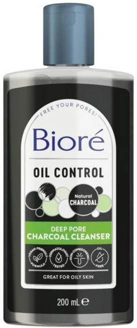 Biore 비오레 딥 포어 차콜 클렌저, 4개, 200ml - 쿠팡