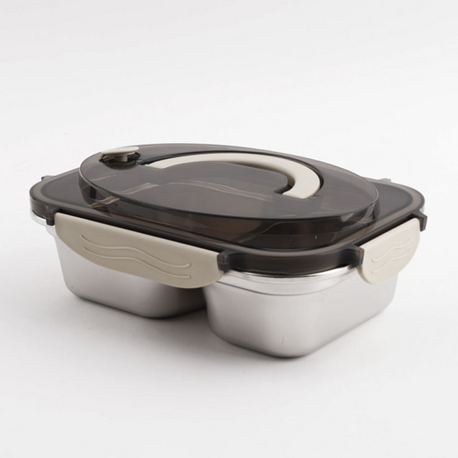 무연마 나눔 스테인레스 밀폐용기 / 도시락 전자렌지 에어홀, 1100ml, 1개