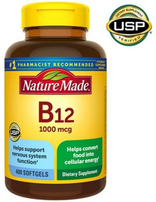 Nature Made costco 네이쳐메이드 비타민 B12 1000mcg 400정, 1개, 400