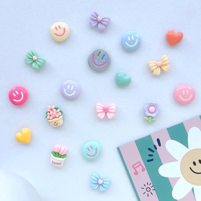 네오디움 냉장고 자석 마그넷 18p 선샤인마켓, 스마일