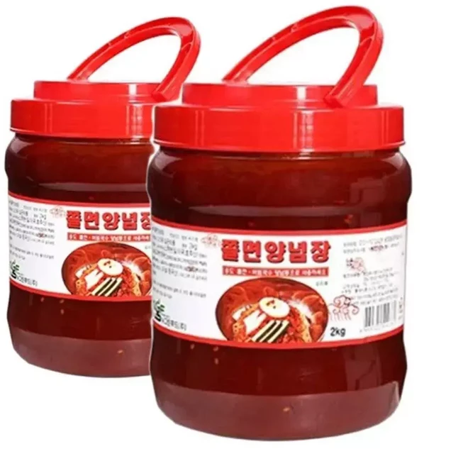 쫄면장 2kg x 6개(뉴그린)/비빔/물냉면/국수/양념장/다대기/다데기/소스/만능/업소용/대용량/다용도/쫄면/소면