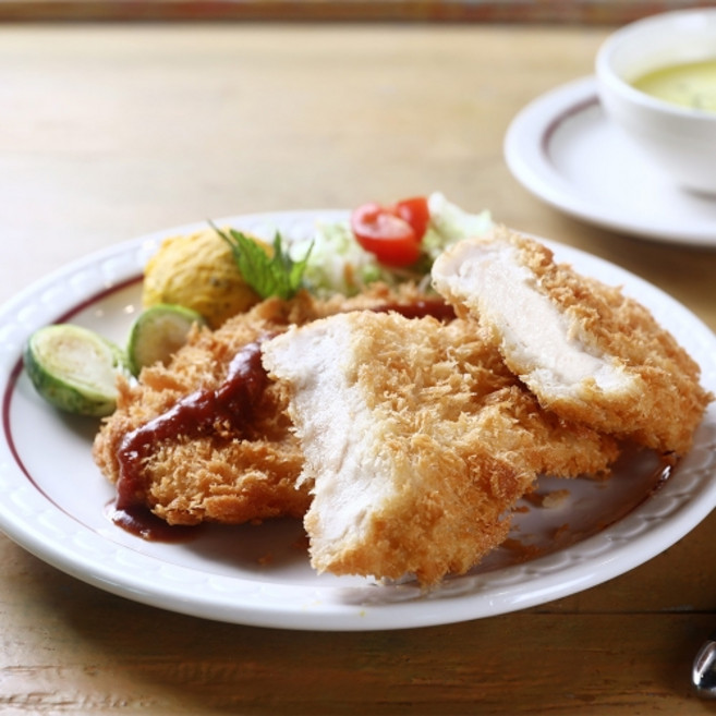 푸딩팩토리 수제 통살 치킨까스 600g (150g x 4ea) 국내산 닭고기 닭가슴살 고급돈까스, 1개