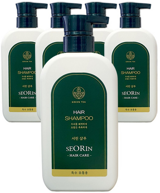 댕기머리 서린 샴푸, 500ml, 5개