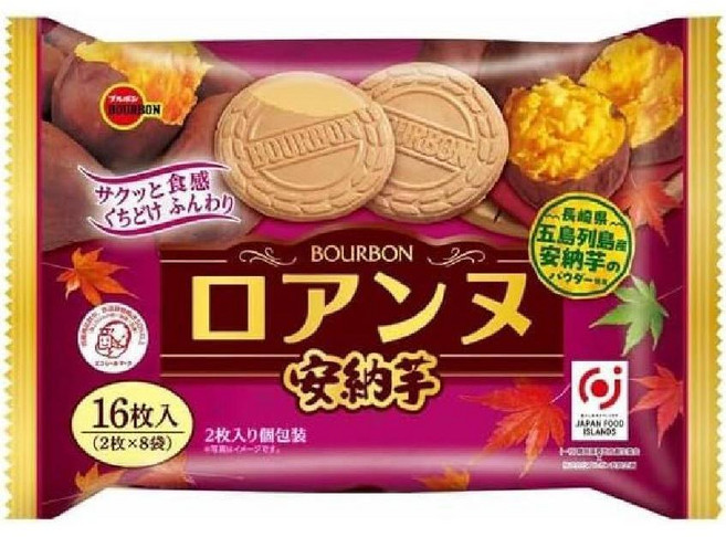 부르봉 로안느 호박고구마 맛 16개입 6봉지