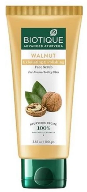 BIOTIQUE Walnut Exfoliating and Polishing Face Scrub 100 g, 1개, 100g - 쿠팡