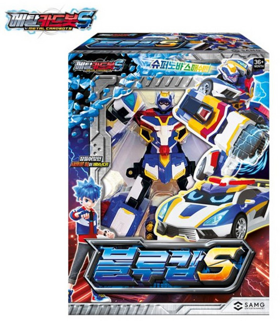 에스에이엠지 메탈카드봇S 블루캅S 총알배송, 단품, 1개