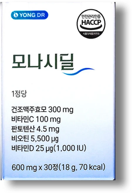 [정품]++ 용닥터몰 모나시딜 비오틴 판토텐산 맥주효모 600mg x 30정, 1개 - 쿠팡