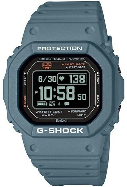5위 - [Casio] 카시오 DW-H5600-2JR G-스쿼드 심박수 모니터 태양광 파란색 스마트