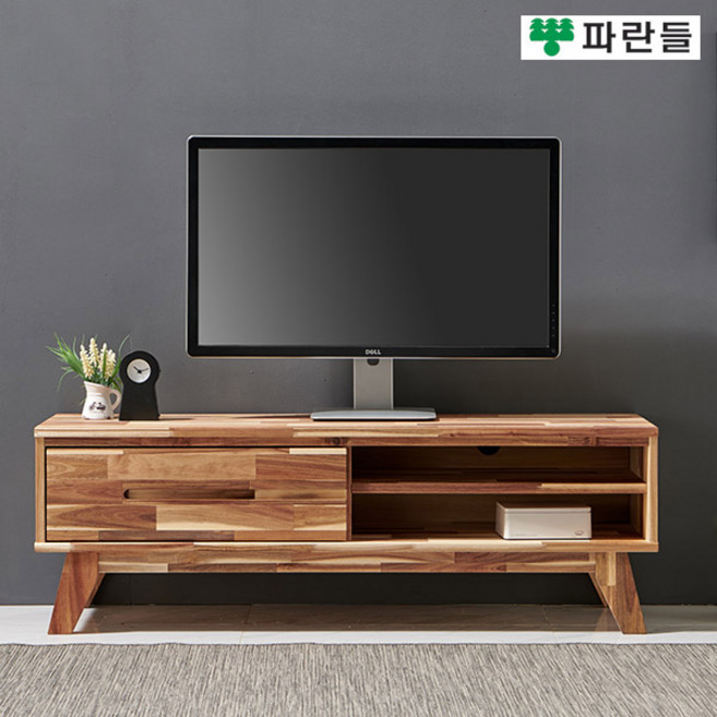 파란들가구 아카시아원목 선반형 1200 TV거실장 원목거실장, 네츄럴