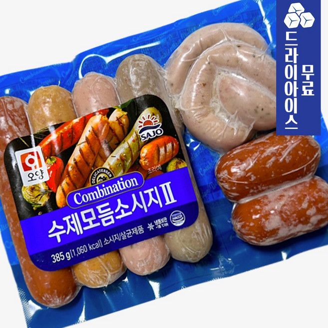 달디단마켓 사조 오양 수제모듬소시지ll 385g 캠핑 소세지 구이 바베큐 안주용, 1개