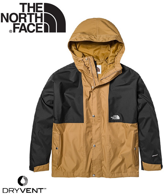 The North Face 男 DV防水外套 AP 褐/黑