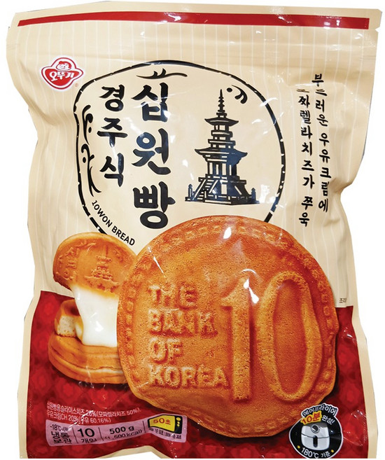 오뚜기 경주식 십원빵, 1세트, 500g