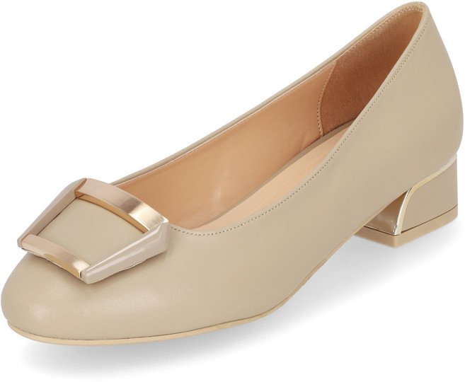 [엘칸토] 여성용 마쯔 스퀘어 장식 플랫 3cm LCWD13M313