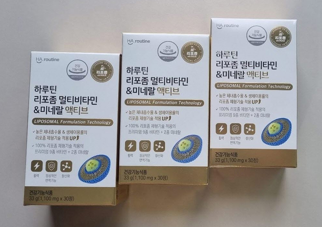 하루틴 리포좀 멀티비타민 & 미네랄 액티브 99g, 90정, 1개