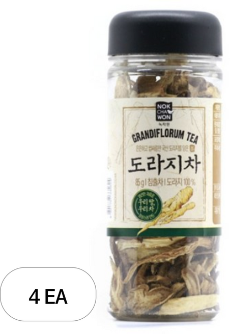 녹차원 도라지차, 85g, 4개, 1개입